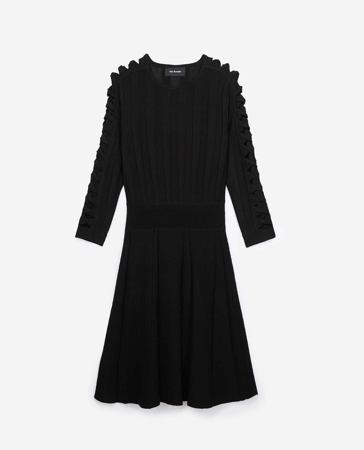 Robe maille noire ajourée The Kooples seconde vie