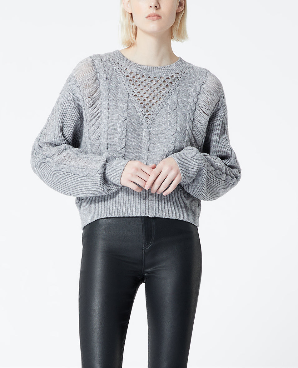 Pull Manches Longues Gris The Kooples seconde vie