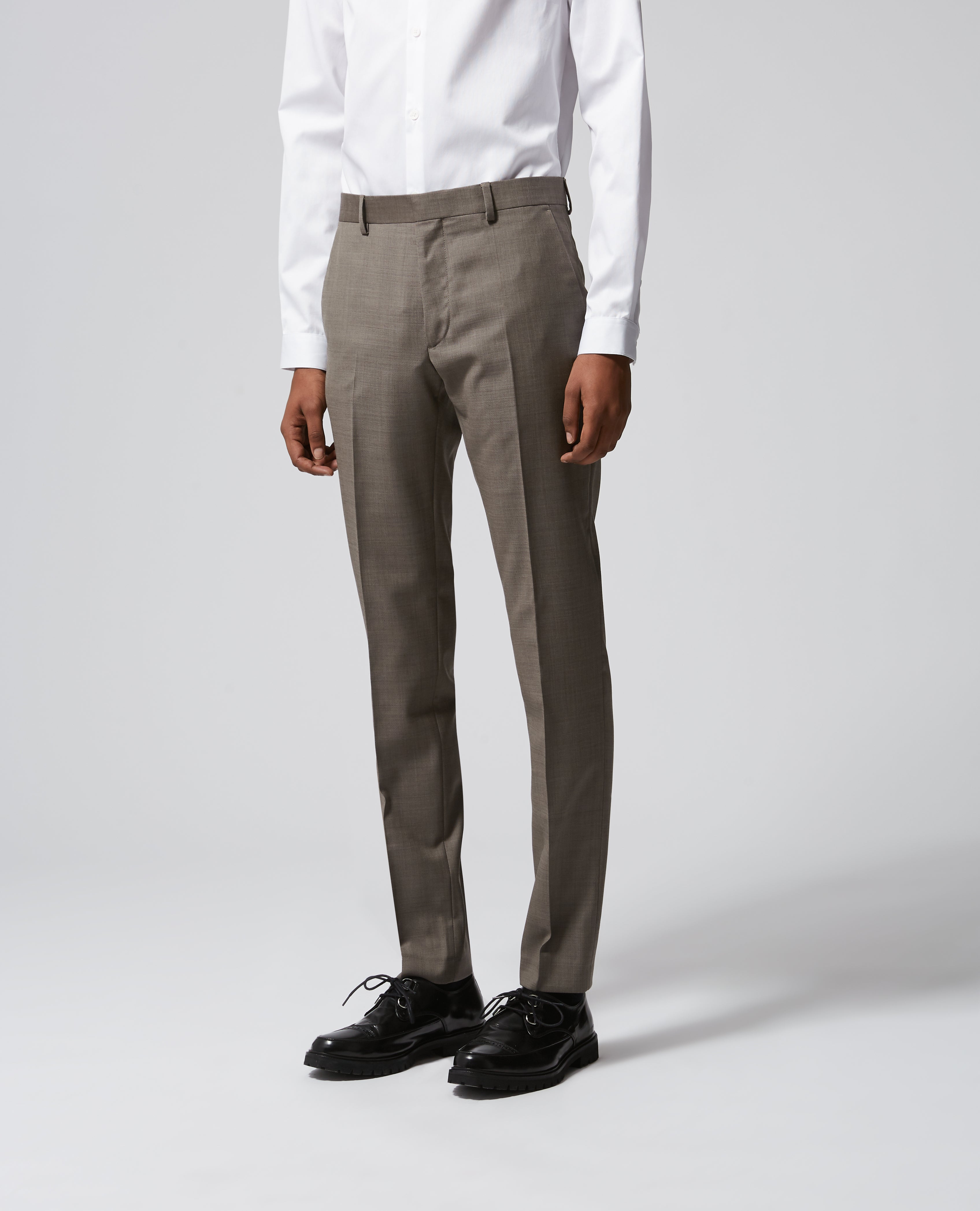 Pantalon costume beige en laine The Kooples seconde vie