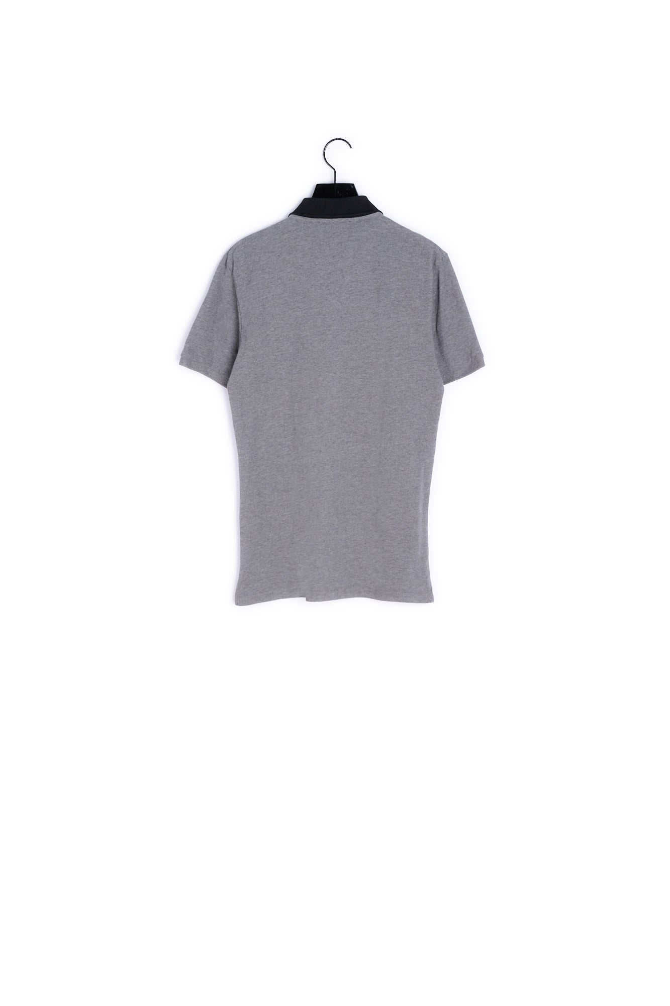 Polo piqué coton gris boutons tête de mort The Kooples seconde vie