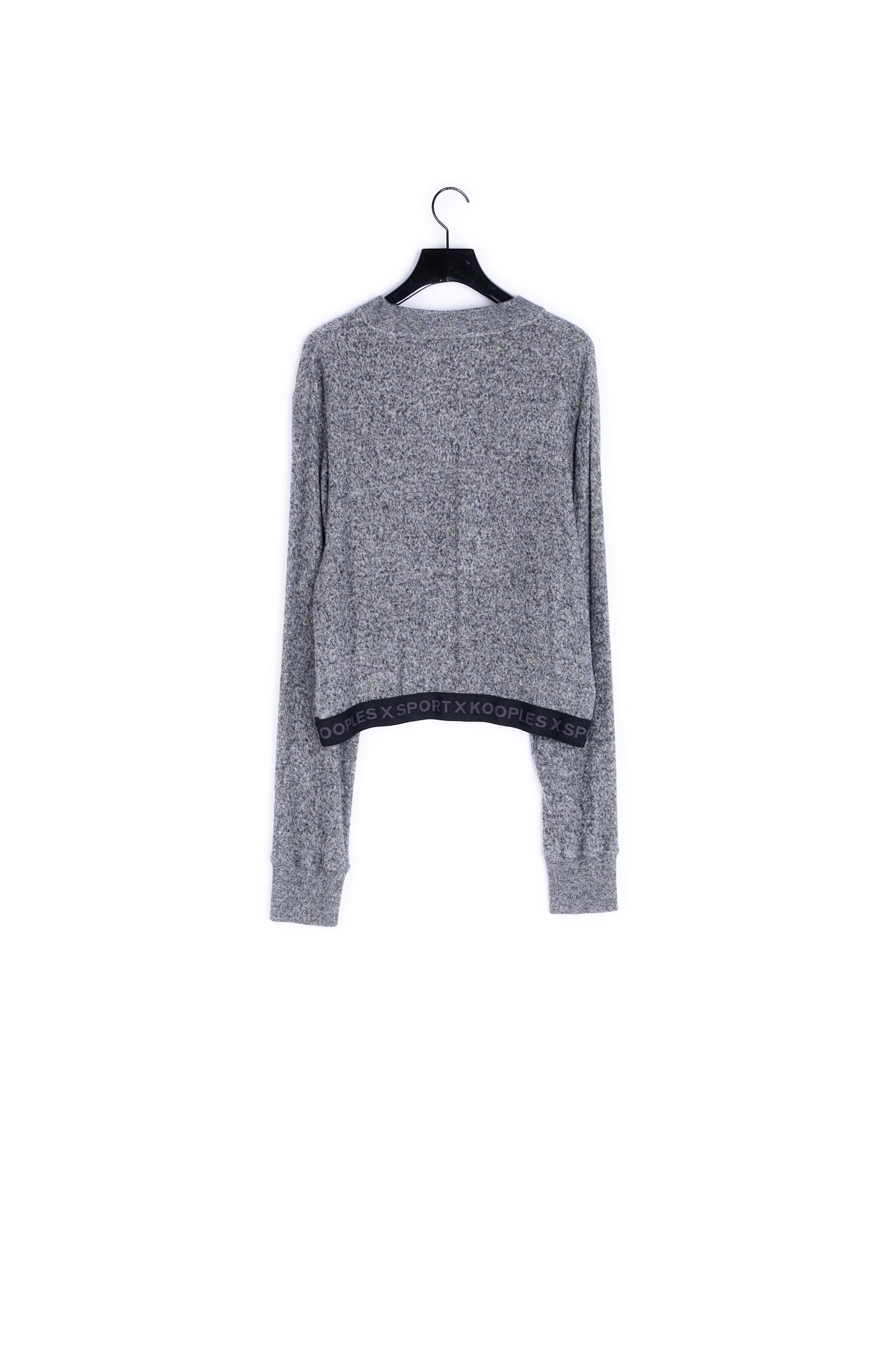 Sweatshirt gris court bande The Kooples The Kooples seconde vie