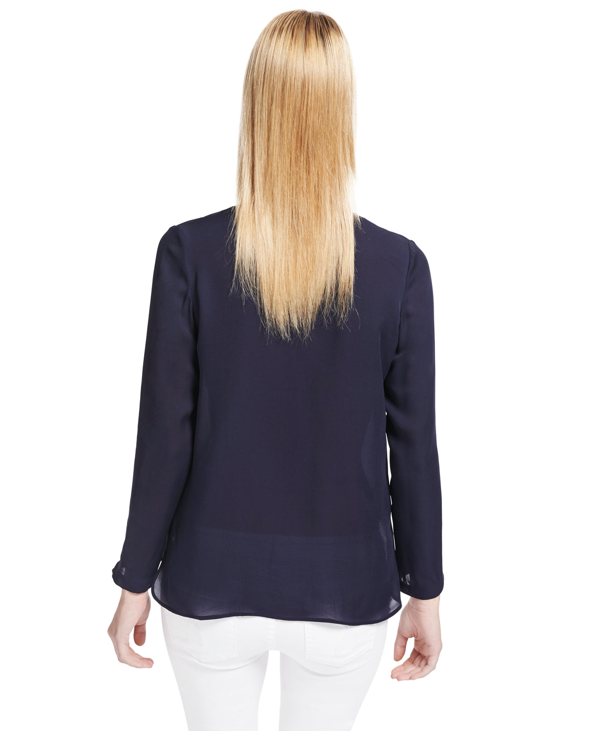 Top manches longues décolleté zippé en soie The Kooples seconde vie