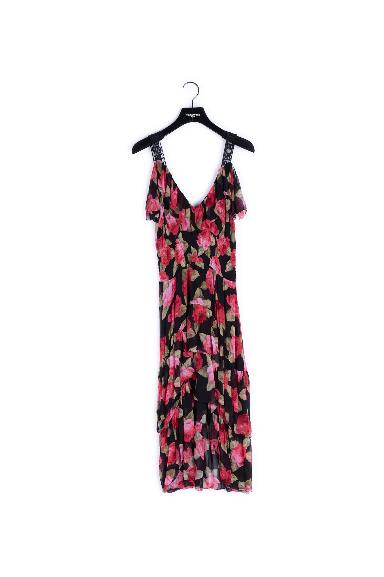 Robe longue croisée à fleurs The Kooples seconde vie