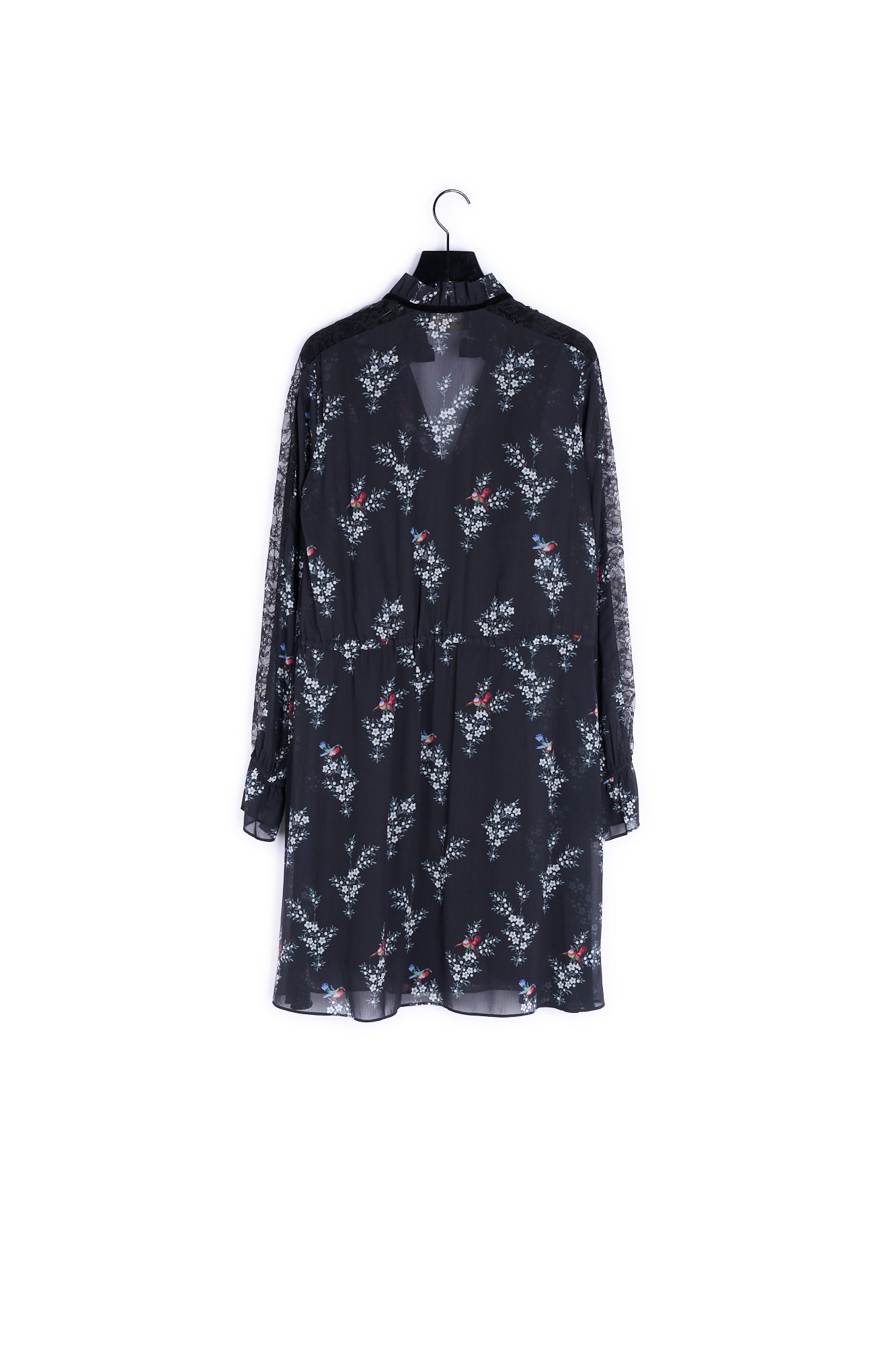Robe courte imprimé Rossignol The Kooples seconde vie