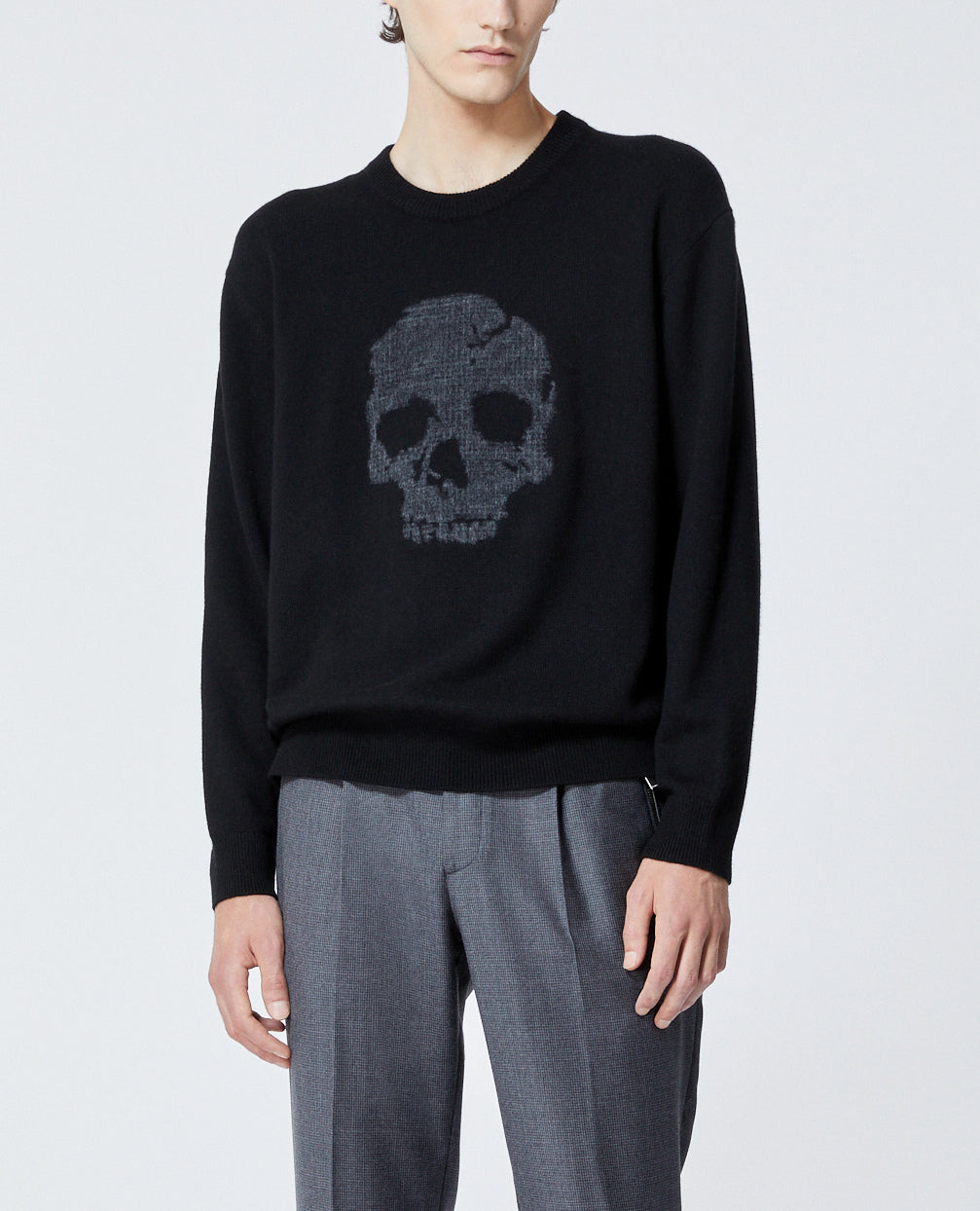Pull laine noir à col rond The Kooples seconde vie