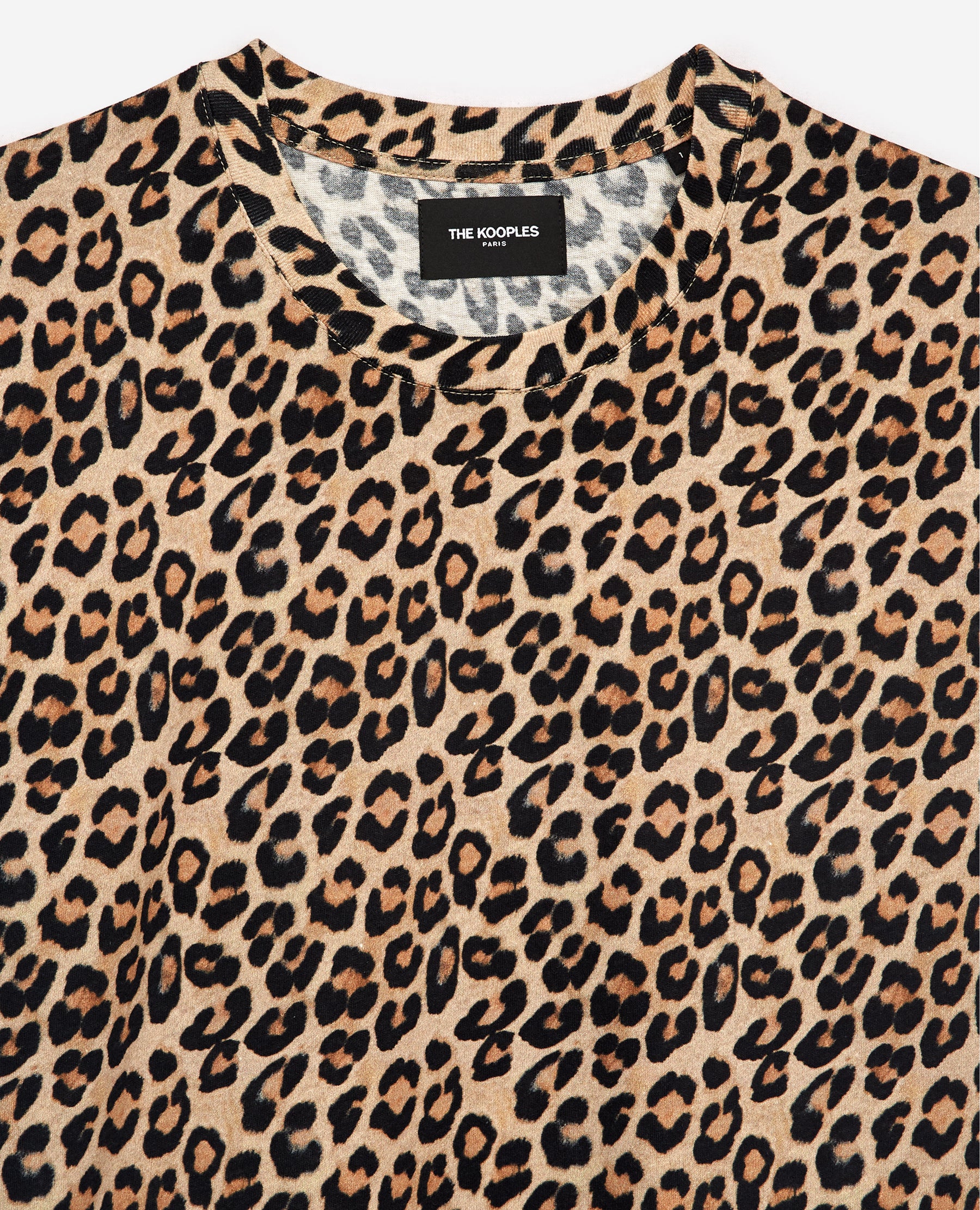 T-shirt créateur femme imprimé léopard The Kooples seconde vie