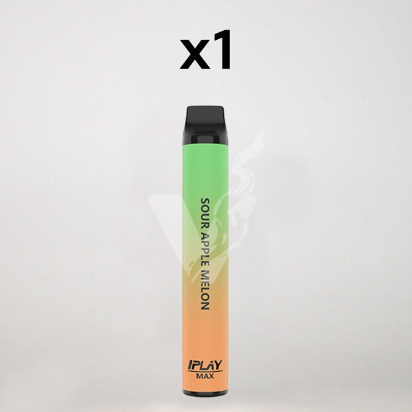 iPlay MAX Sour Apple Melon 2500 Puffs Vape Pen (Single)