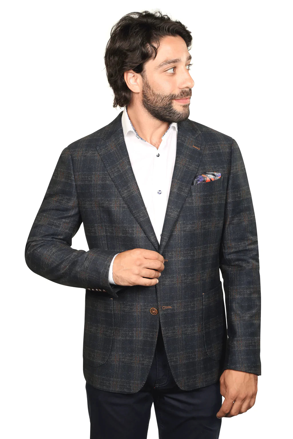 7 Downie St. Sport Jacket - Rufus/Charcoal – Mario Uomo