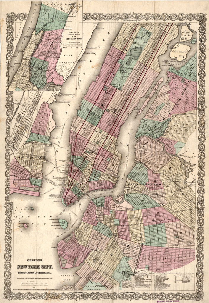 Vintage NYC Map