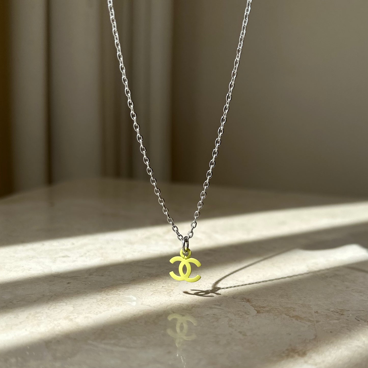 REWORKED MINT CC SILVER NECKLACE