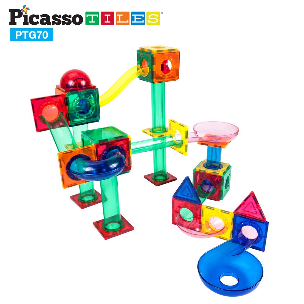 magna tiles marble run