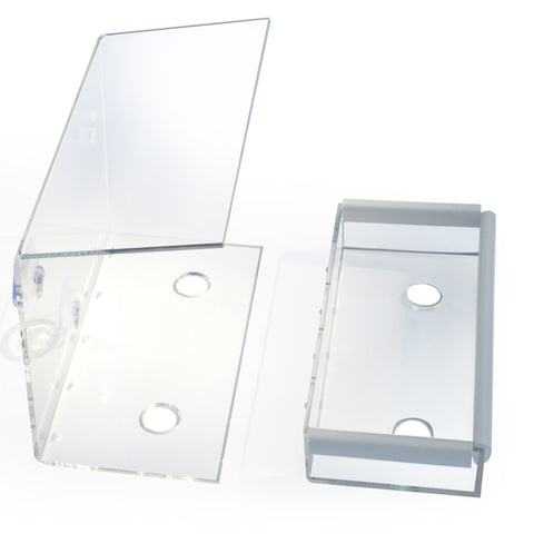 Petfusion Tranquility Window Bird Feeder in PREMIUM LUCITE ACRYLIC. [Removable Tray, 3 Perches] - PetFusion