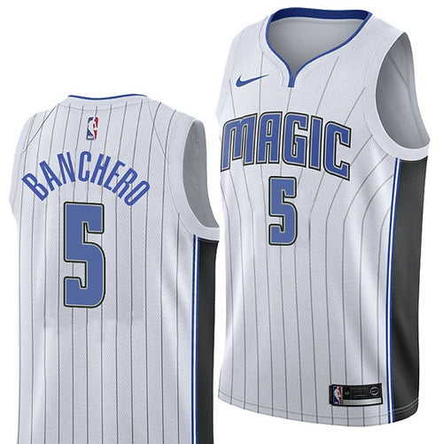 Magic Nike Jersey - White Association - Paolo Banchero Mens Snap Jerseys