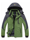 GrassGreen Men's Waterproof Ski Jacket Fleece Winter Coat Windproof Rain Jacket