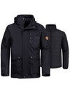 3 in 1 winter jacket mens black