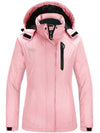 Women's Waterproof Parka Windproof Ski Jacket Hooded Winter Raincoat