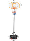 Ubon Portable Basketball Hoop&Goal Basketball System Stand for Kids