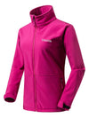 DeepPink Women's Outdoor Front-Zip Windproof Softshell Jacket