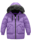Girls' Winter Parka Coat Warm Padded Hooded Puffer Jacket