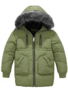 Girls' Winter Parka Coat Warm Padded Hooded Puffer Jacket