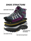 Women's Waterproof Hiking Boots Winter Snow Boots Non Slip Work Shoes
