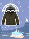 Boys' Quilted Winter Coats Warm Thicken Puffer Jacket Waterproof Parka