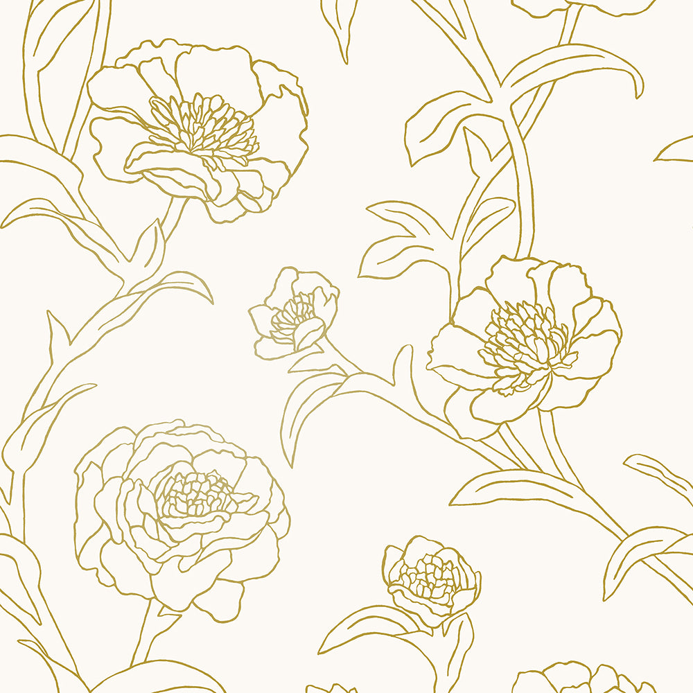 Peonies Floral Peel And Stick Wallpaper - Shop Now at  –  Tempaper & Co.