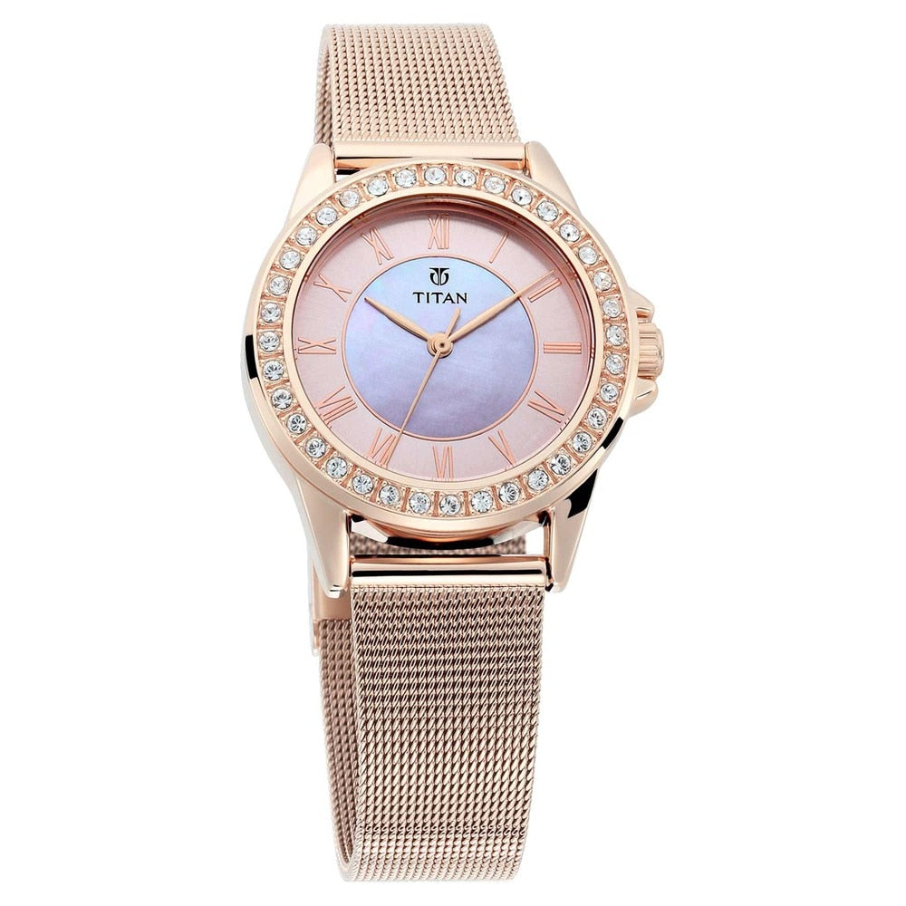 titan diamond studded watches