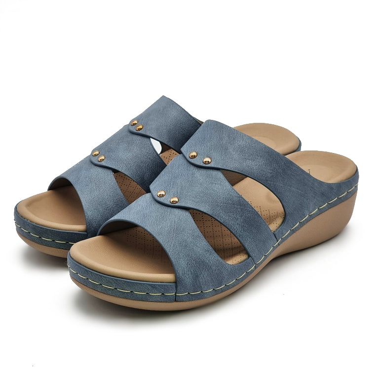 lightweight cross strap wedge sandals polo hill