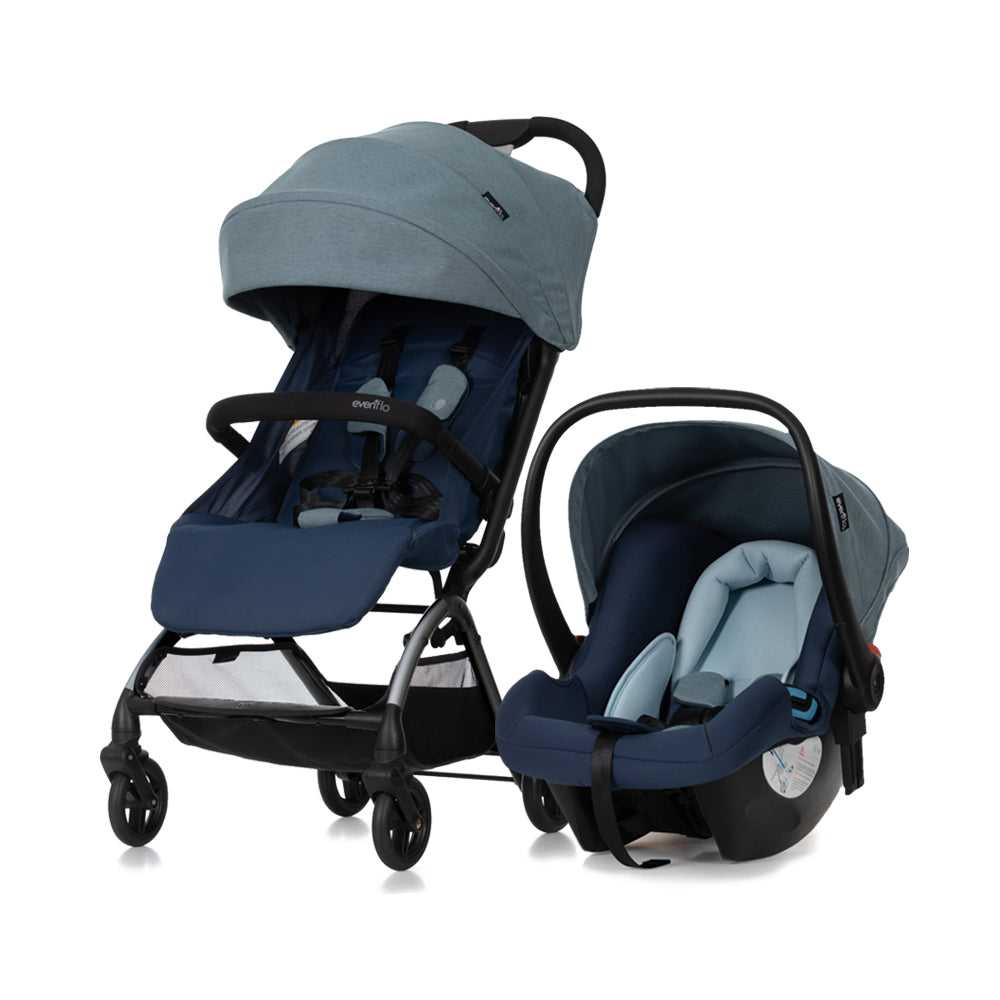 black mothercare pram