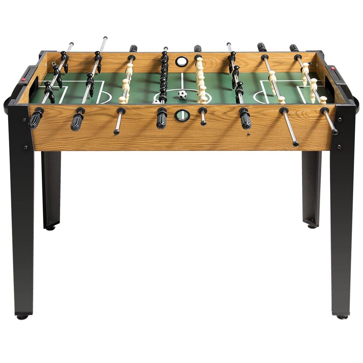 Giantex Foosball Table Suit for 4 Players Arcades Football Table for Game Room Adults Competition Size Table Football for Kids Wooden Soccer Table Game w/Footballs 