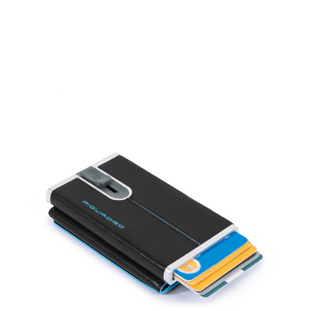 Porta banconote e carte di credito eject RFID- Blue Square Piquadro