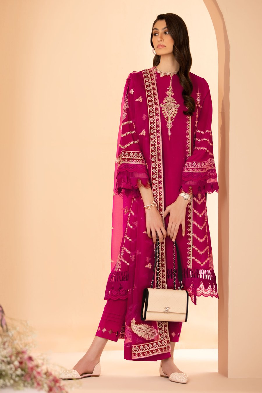 Scarlet Siren Ev-20306 Elan Pakistani Branded Original Suit