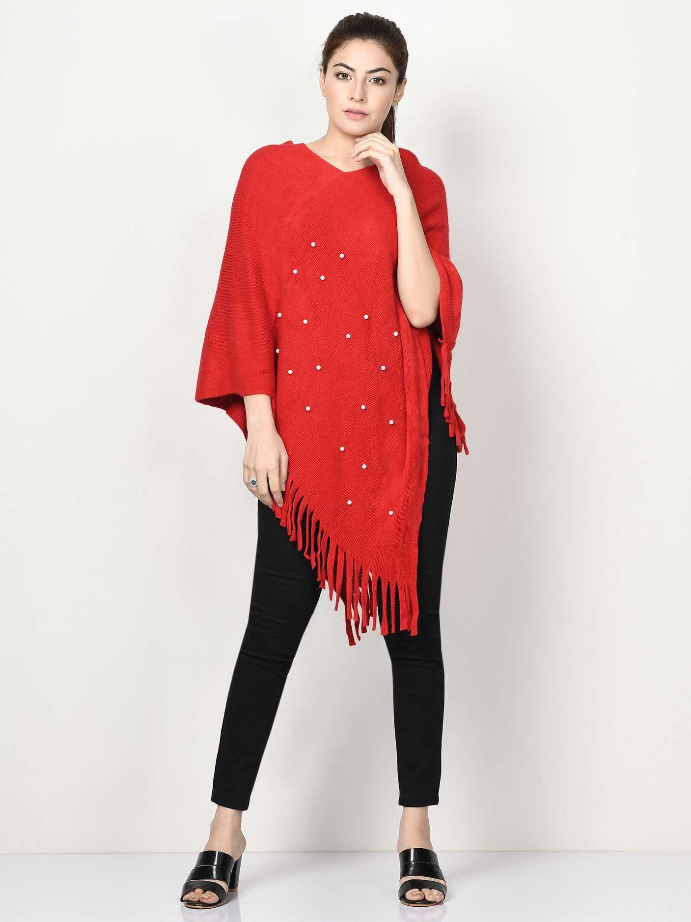 Limelight Pearl Poncho CPS69-FRE-RED 2019 | Limelight Sale 2020