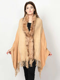 Limelight Fur Striped Cape Shawl CPS88-FRE-LBN 2019 | Limelight Sale 2020