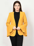Limelight Ruffle Sleeved Coat - Yellow COT89-SML-YLW 2019 | Limelight Sale 2020