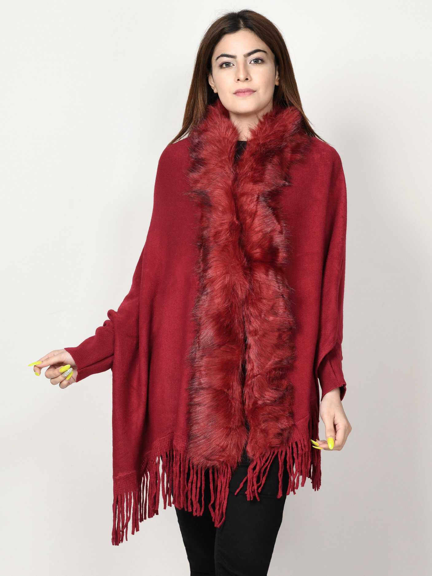 Limelight Fur Cape Shawl CPS99-FRE-RED 2019 | Limelight Sale 2020