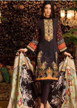 Al Zohaib Embroidered Linen Winter Collection Design 10 2019