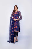 Bareeze Vintage Brocade Ch2749 Navy Blue Collection 2021