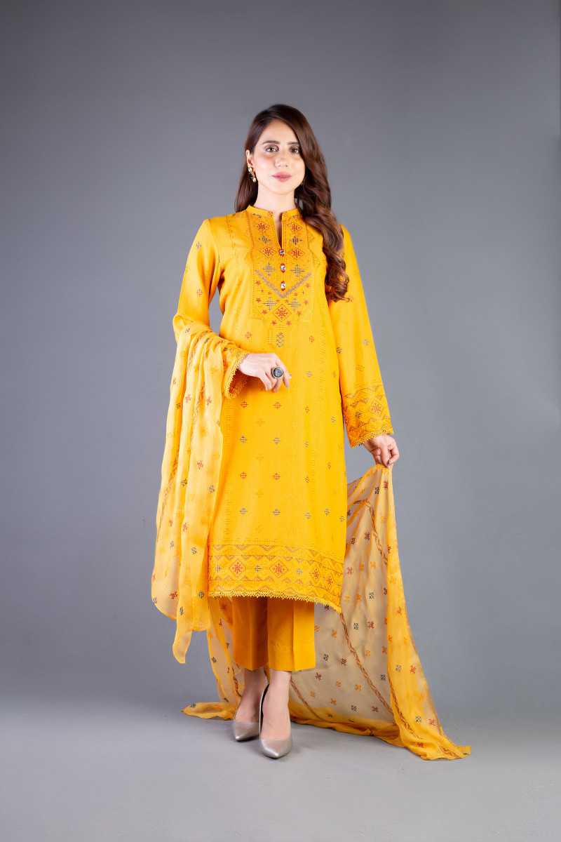 Bareeze Northern Style Bnl1167 Yellow Collection 2021