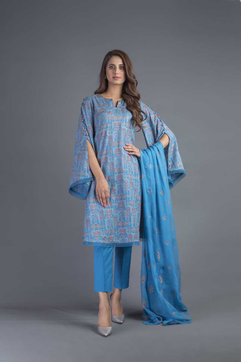 Bareeze Mughal Grace Ch3187 Blue Collection 2021