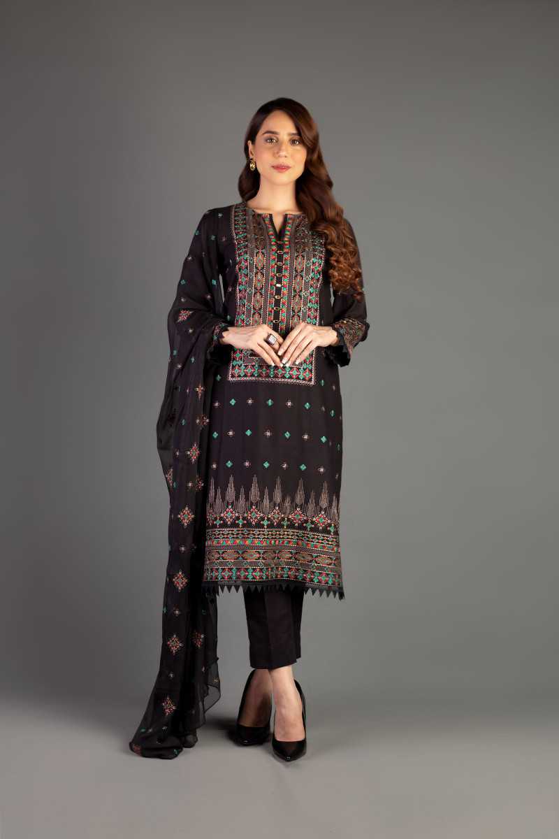 Bareeze Ethnic Wave Ch3350 Black Collection 2021