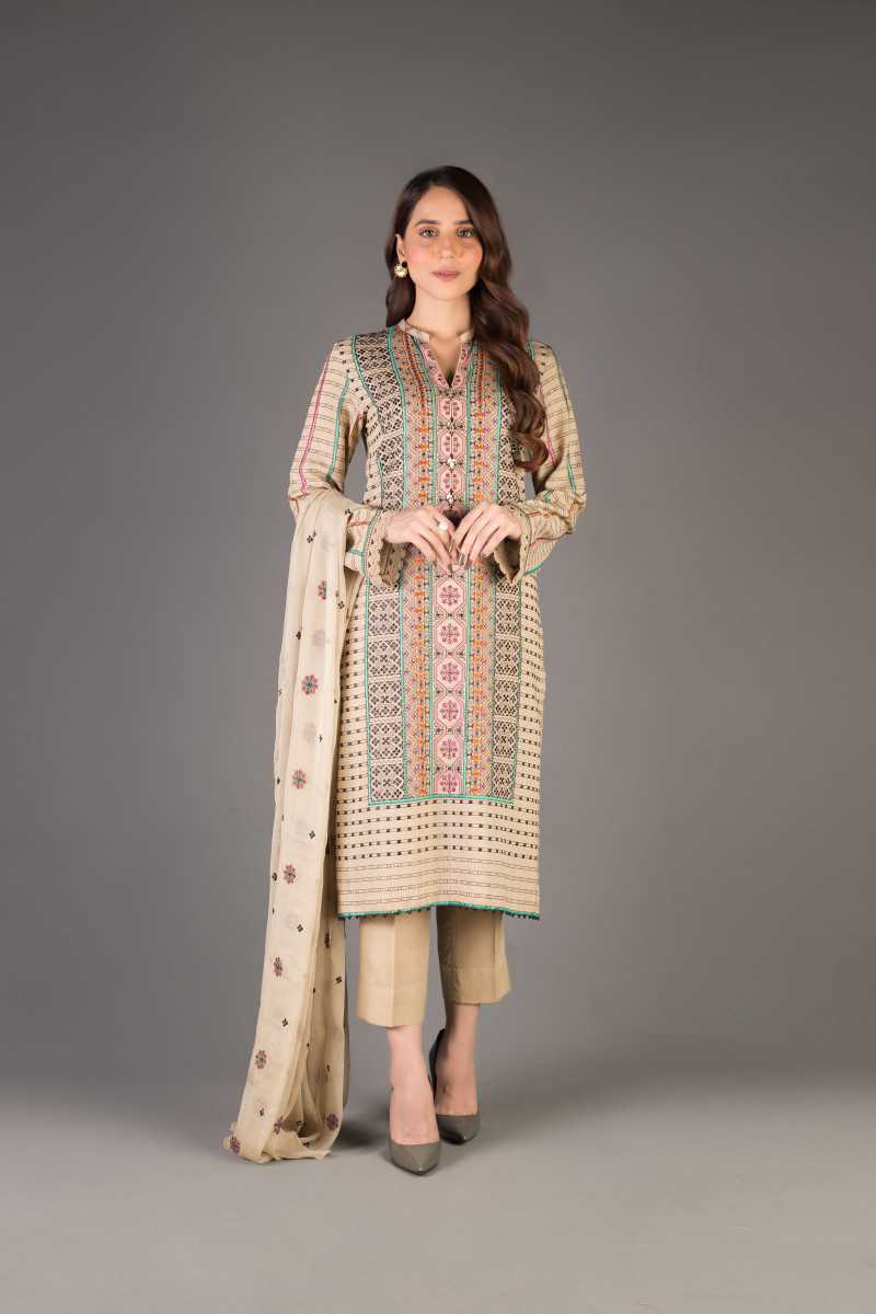 Bareeze Ethnic Legacy Ch3395 Beige Collection 2021