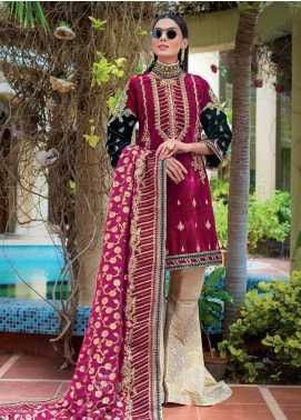 Gul Ahmed Embroidered Velvet Winter Collection 07 Opal 2019