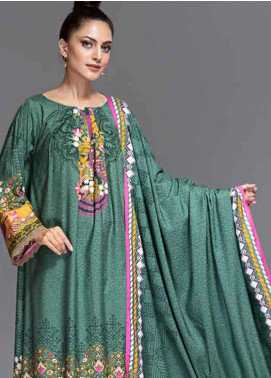 Ittehad Textiles Printed Linen Winter Collection Design 3022-B 2019