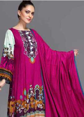 Ittehad Textiles Printed Linen Winter Collection Design 3028-B 2019