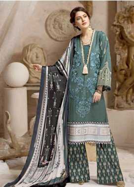 Ittehad Textiles Embroidered Khaddar Winter Collection Jade 2019