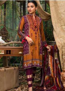 Maira Ahsan Embroidered Linen Winter Collection Design 9 2019