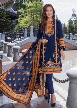 Monsoon by Al Zohaib Printed Cambric Winter Collection Design 4a 2019