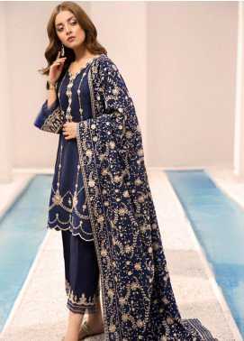 Noor by Saadia Asad Embroidered Linen Winter Collection Design 5 2019